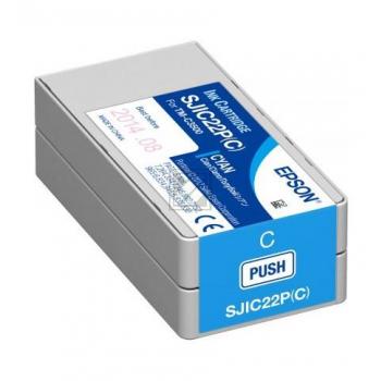 C33S020602 EPSON SJIC22PC TM Tinte cyan 32,5ml