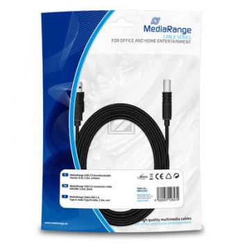 MRCS102 MEDIARANGE Kabel USB 2.0 5m schwarz