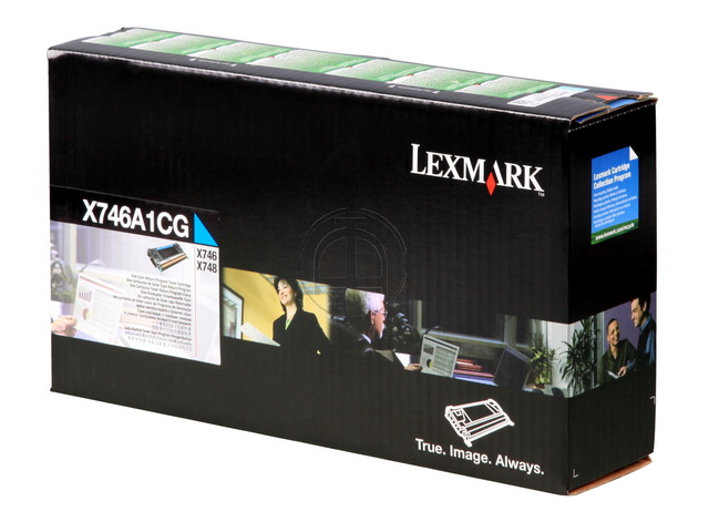 X746A1CG LEXMARK X746 TONER CYAN 7000Seiten return