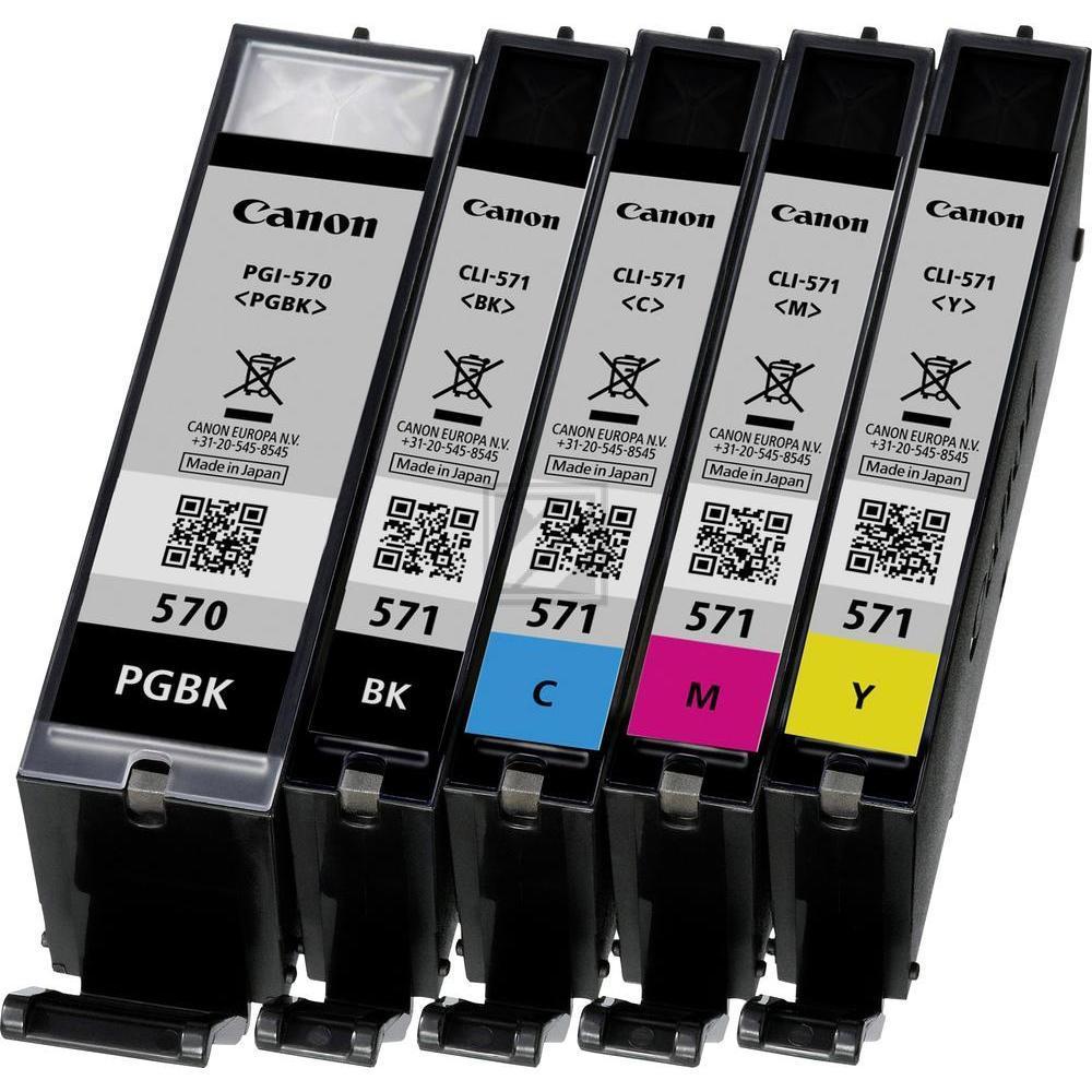 0372C004 CANON CLI571 Nr.571 Pixma MG Tinte (5) cmyk w/o SEC Fotos Blister
