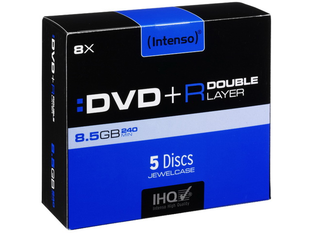 INTENSO DVD+R 8.5GB 4x (5) JC 4311245 Jewel Case