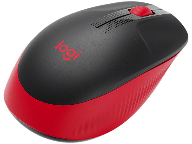 LOGITECH M190 SILENT MAUS KABELLOS ROT 910-005908 3Tasten USB
