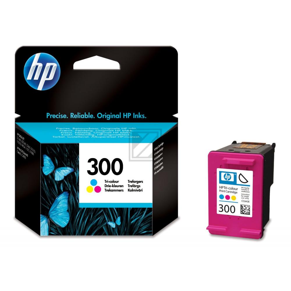 CC643EE#UUS HP 300 DJ Tinte color ST 165 Seiten 4ml