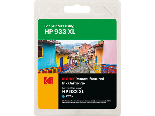 185H093337 KODAK HP OJ6100 TINTE CYA HP933XL/CN054AE 825Seiten 13ml