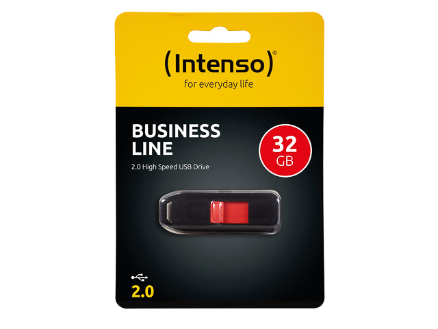 INTENSO BUSINESS LINE USB STICK 32GB 3511480 28MB/s USB 2.0 schwarz
