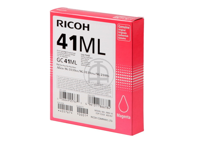 405767 RICOH SG2100N GEL TINTE MAGENTA GC41ML 600Seiten