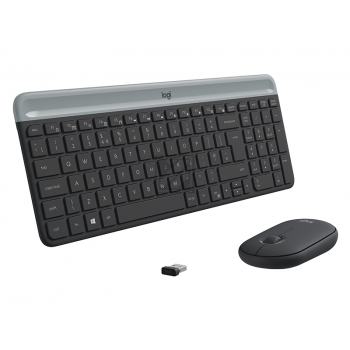 920-009188 LOGITECH MK470 Tastatur+Maus QWERTZ DE kabellos graphit