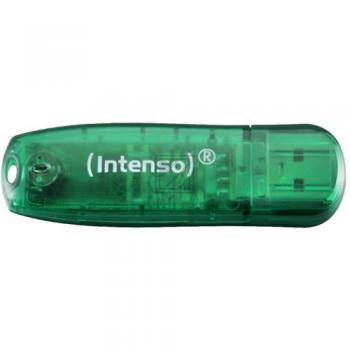 INTENSO RAINBOW LINE USB STICK 8GB 3502460 28MB/s USB 2.0 gruen