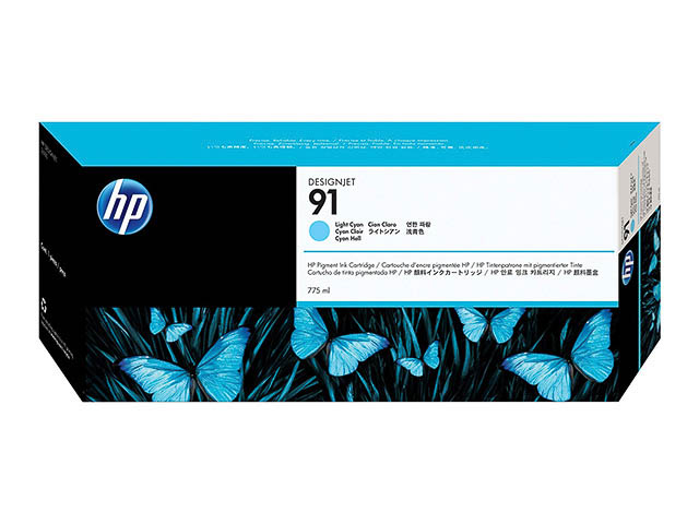 C9470A HP DNJ Z6100 TINTE LIGHT CYAN HP91 775ml pigmentiert