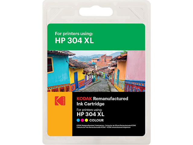 185H030431 KODAK HP DJ2620 TINTE COL HP304XL/N9K07AE 300Seiten 18ml