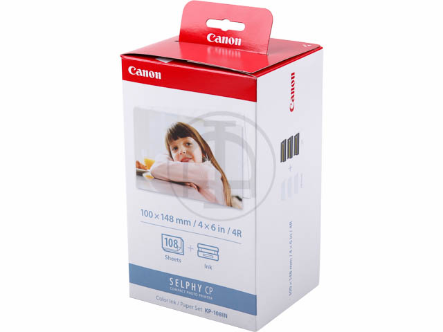 KP108IN CANON PAPIER 10x15cm + TTR (3) 3115B001AA 108Blatt