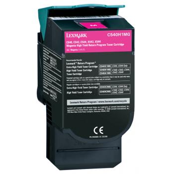 C540H1MG LEXMARK C54x/X54x Toner magenta HC return 2000Seiten