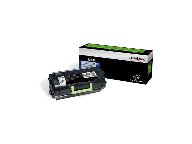 52D2H0L LEXMARK MS711DN TONER BLACK 25.000Seiten 522HL label return