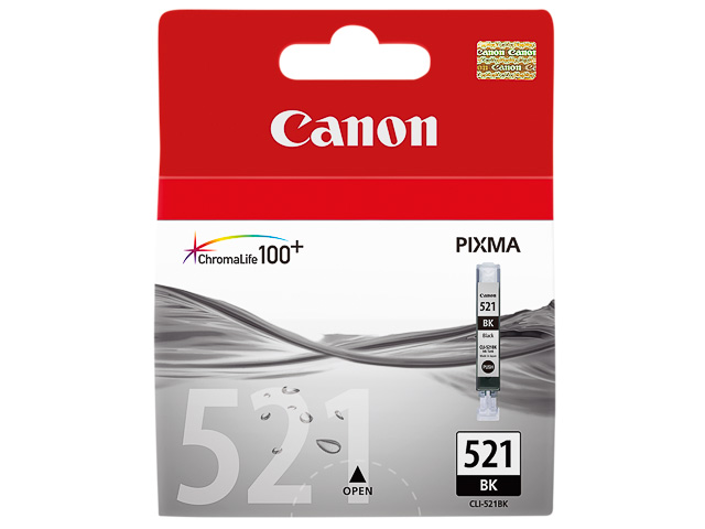 CLI521B CANON MP540 TINTE BLACK ST 2933B001 Nr.521 9ml 665F. Standard Kap.