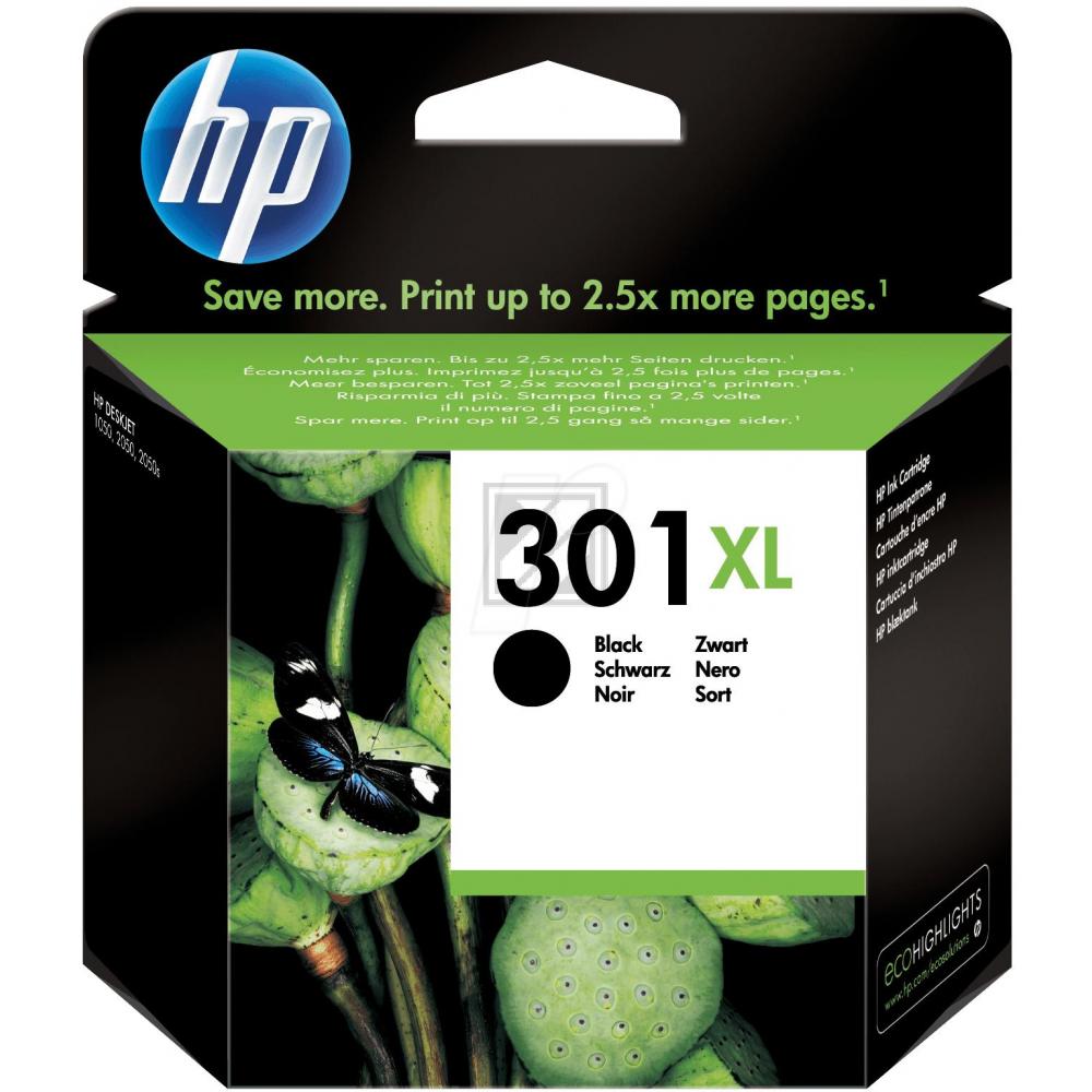 CH563EE#UUS HP 301XL DJ Tinte black HC 480Seiten 8ml