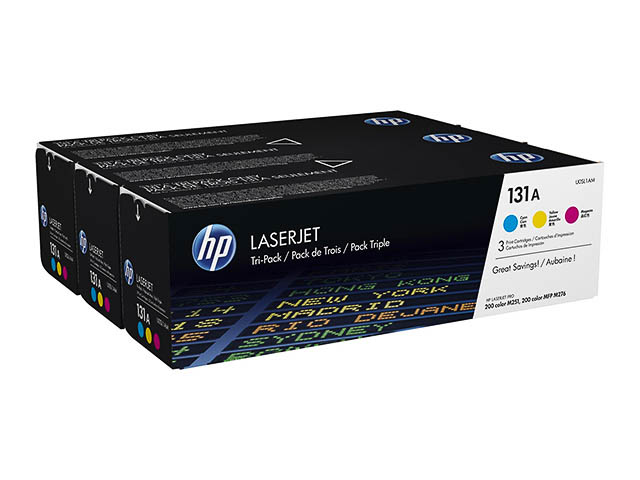 U0SL1AM HP LJ M251N CARTRIDGE (3) CMY HP131A 3x1800Seiten