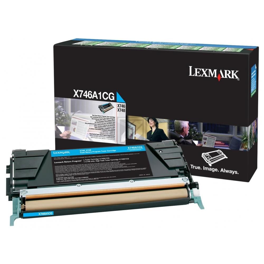 X746A1CG LEXMARK Optra X Toner cyan return 7000Seiten