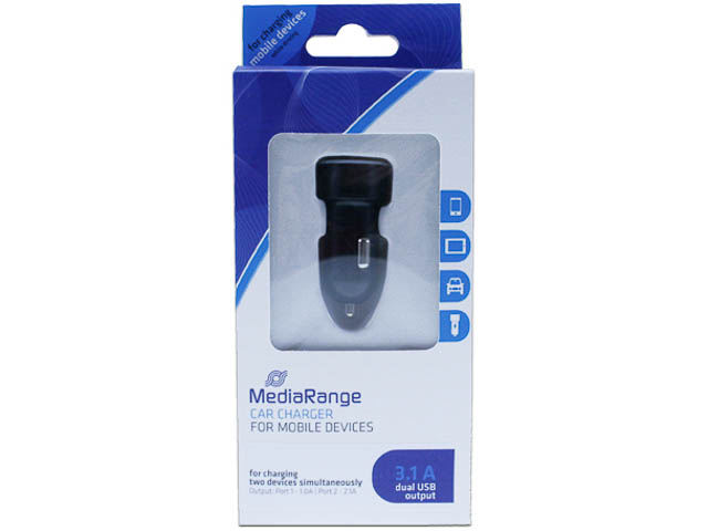 MEDIARANGE KFZ-LADEGERAET 3.4A MRMA103-02 3.4A Ladestrom mit Dual USB