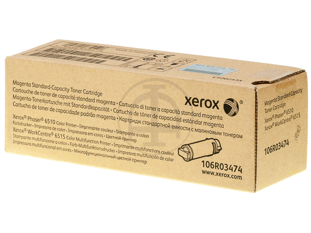 106R03474 XEROX PH6510 TONER MAGENTA ST 1000Seiten Standard Kapazitaet