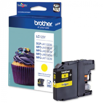 LC123Y BROTHER MFC Tinte yellow ST 600 Seiten