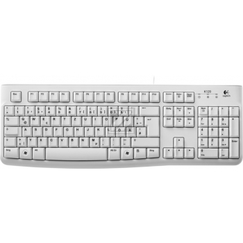 920-003626 LOGITECH K120 Tastatur QWERTZ DE Kabel USB weiss