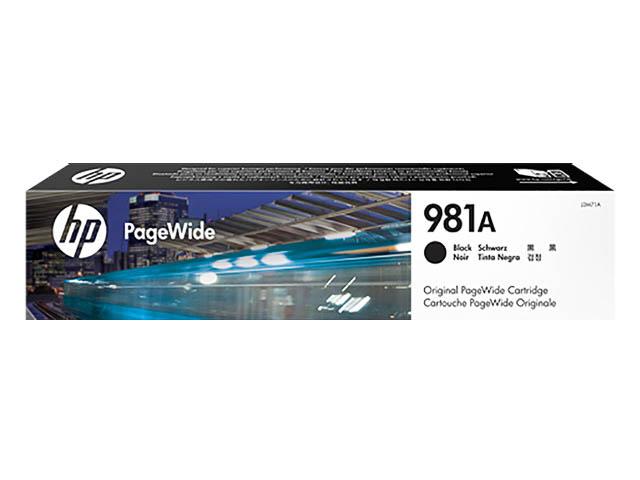 J3M71A HP PW COLOR 556 TINTE BLACK ST HP981A 6000Seiten Standard Kapazitaet