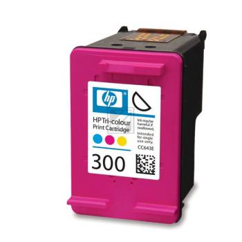 CC643EE#UUS HP 300 DJ Tinte color ST 165 Seiten 4ml