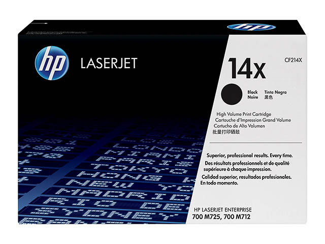 CF214X HP LJ700 M712 TONER BLACK HC HP14X 17.500Seiten hohe Kapazitaet