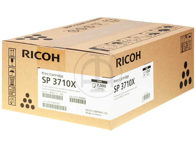 408285 RICOH SP3710DN CARTRIDGE BLACK 7000Seiten