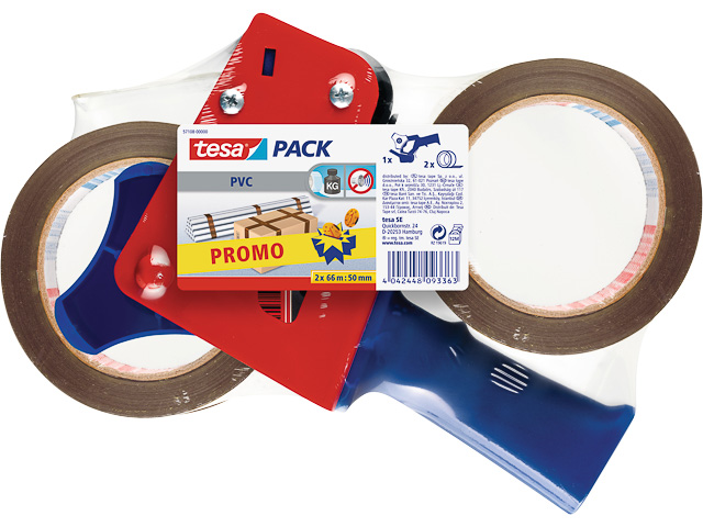 TESAPACK PACKBAND-ABROLLER ULTRA STRONG 57108-00000-01 66mx50mm inkl 2Rollen