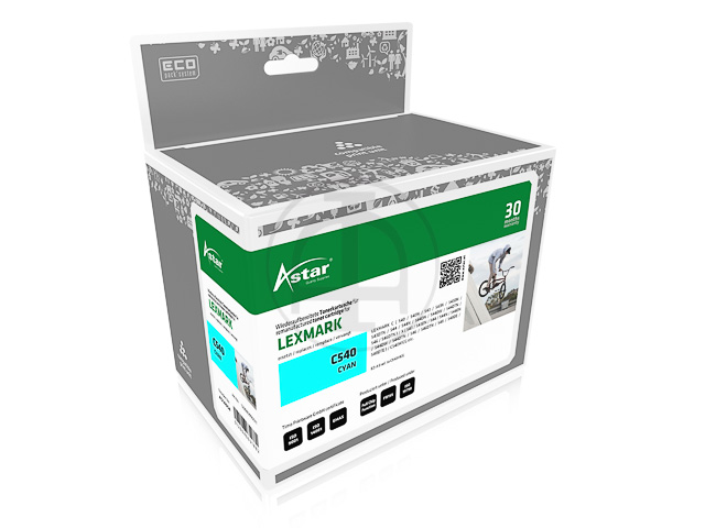 AS14054 ASTAR LEX. C540 TONER CYA C540H1CG 2000Seiten