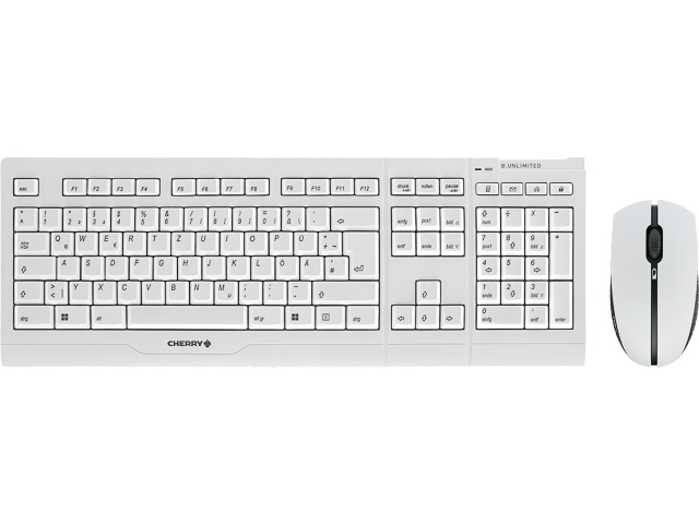 CHERRY B.UNLIMITED 3.0 TASTATUR+MAUS JD-0410DE-0 weiss kabellos USB QWERTZ DE