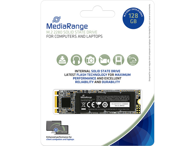 MEDIARANGE SSD 2280 128GB MR1021 M.2 SATA intern