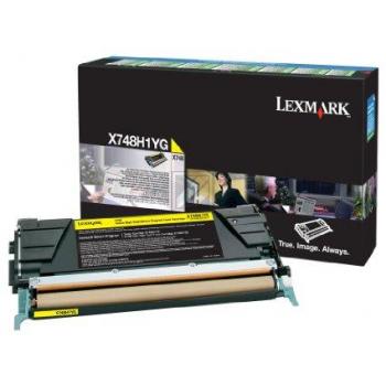 X748H1YG LEXMARK Optra X Toner yellow return 10.000Seiten