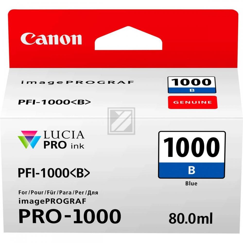 0555C001 CANON PFI1000B IPF Tinte blue 4875Seiten 80ml