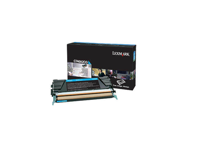 C746A2CG LEXMARK C746 TONER CYAN 7000Seiten