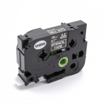STE141 BROTHER PTOUCH SCHABLONE 18mm Stempel Schablone 3m nicht laminiert
