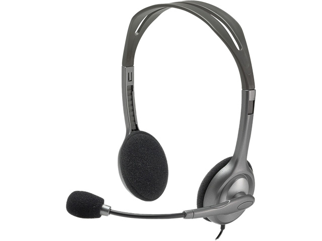 LOGITECH H111 HEADSET 3,5 KLINKE 981-000593 Kabel/stereo
