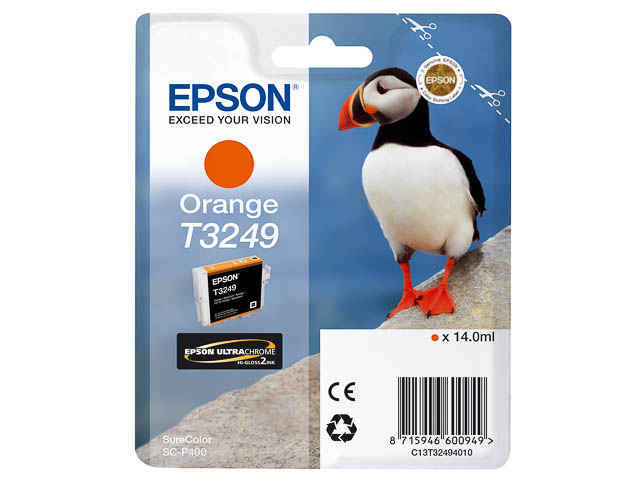 C13T32494010 EPSON SCP400 TINTE ORANGE 14ml 980Seiten