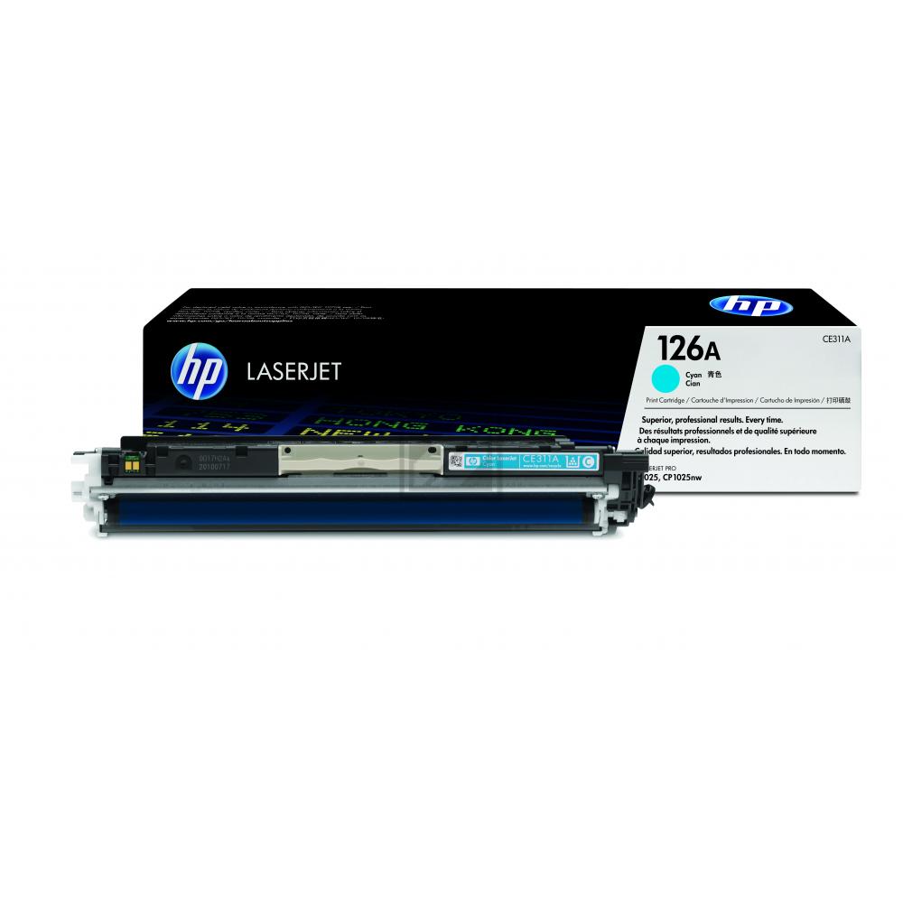 CE311A HP 126A CLJ Toner cyan 1000Seiten