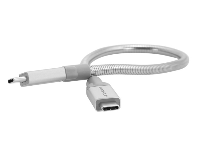 VERBATIM USB-C/USB-C LADEKABEL 0,3m 48867 USB 3.1 GEN2 silber
