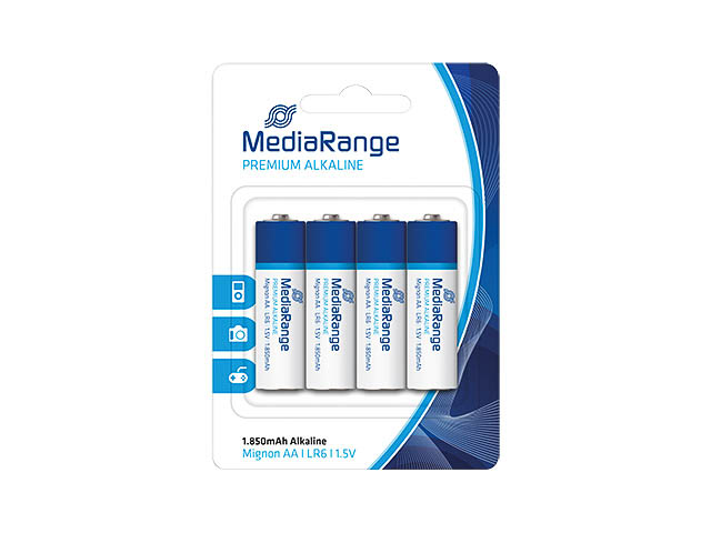 MEDIARANGE PREMIUM MIGNON BAT 4er PACK MRBAT104 L06 Alkaline AA 1,5V