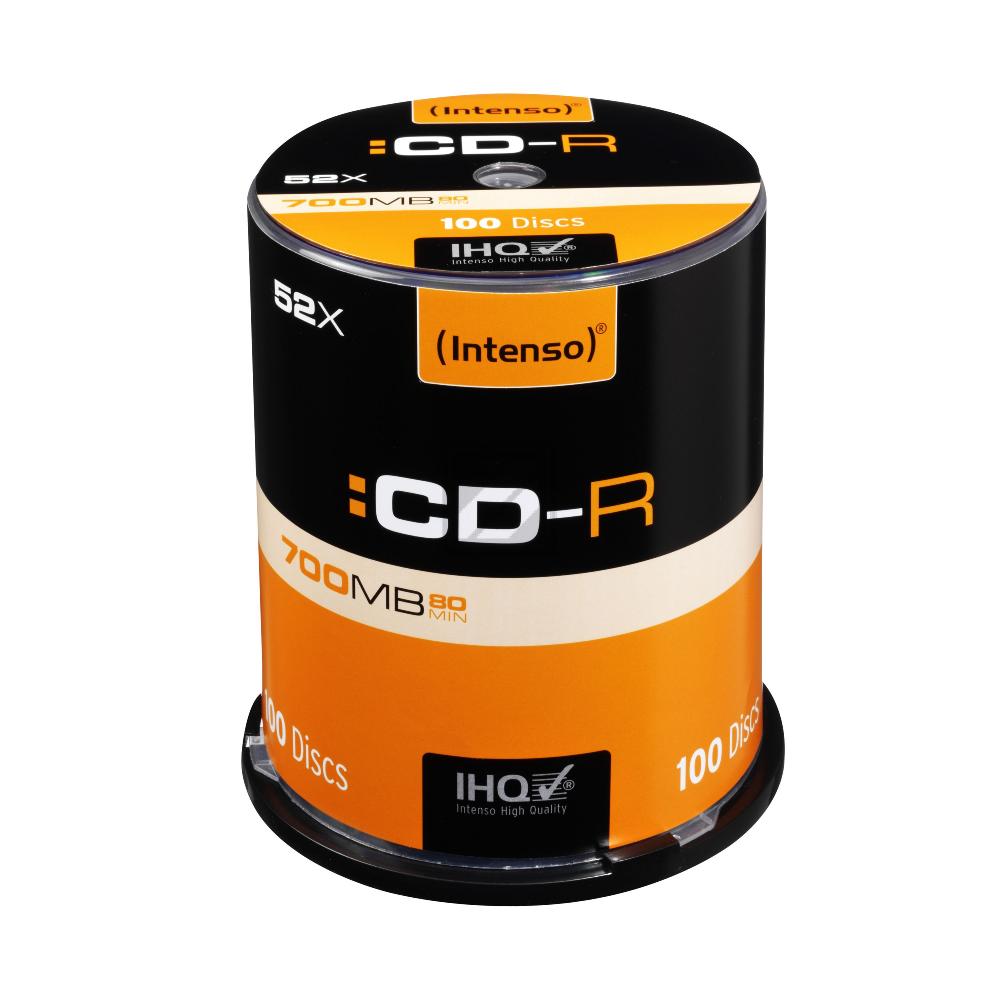 INTENSO CDR80 700MB 52x (100) CB 1001126 Cake Box