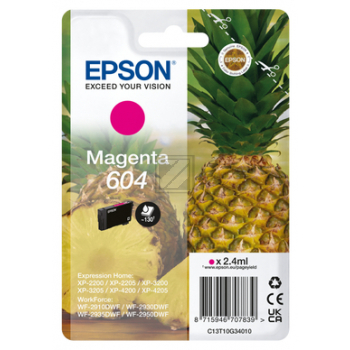 C13T10G34010 EPSON Nr.604 XP/WF Tinte magenta ST 130Seiten 2,4ml