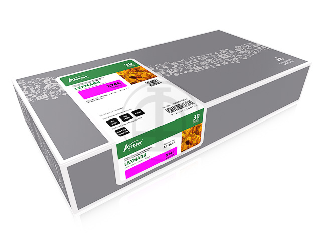 AS12647 ASTAR LEX. X746 TONER MAG X746A1MG 7000Seiten