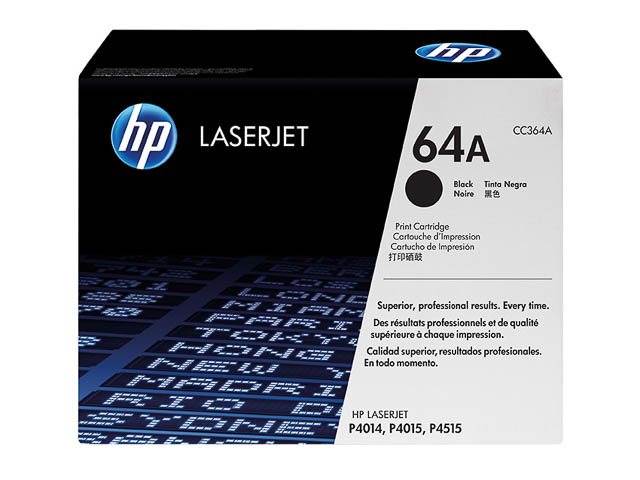 CC364A HP LJ P4015 CARTRIDGE BLACK ST HP64A 10.000Seiten Standard Kapazitaet