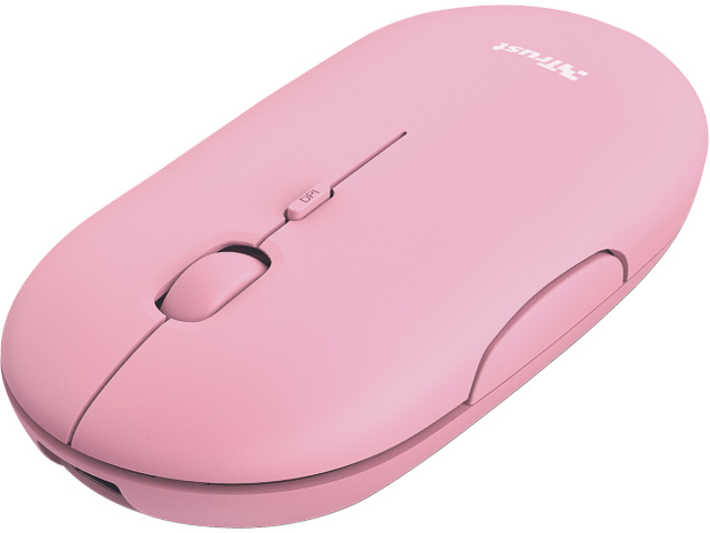 TRUST PUCK FUNKMAUS AUFLADBAR 24125 kabellos rosa