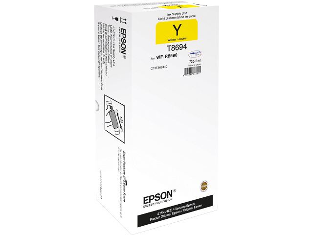 C13T869440 EPSON WFR8590DTWF TINTE YEL 735,2ml extra hohe Kapazitaet