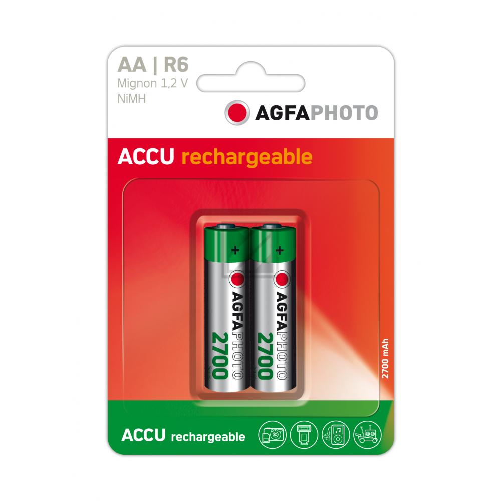 131802800 AP Batterien 2er Pack AA Mignon HR06 NiMh Akku 2.300 mA