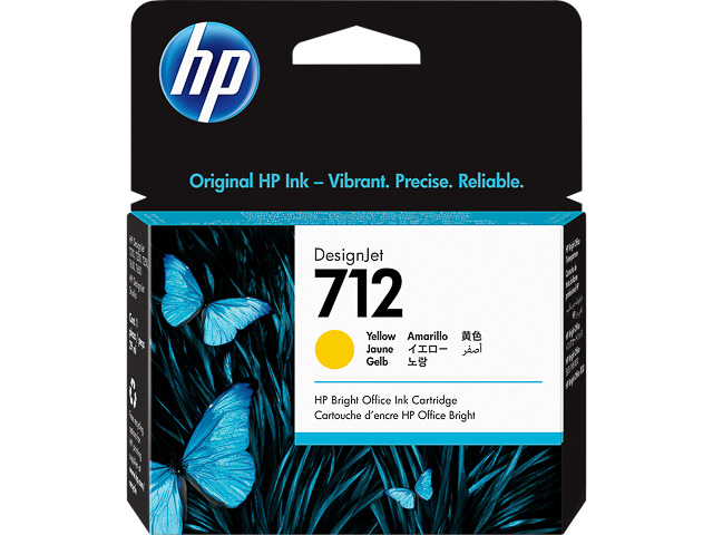 3ED69A HP DNJ T200 TINTE YELLOW ST HP712 29ml